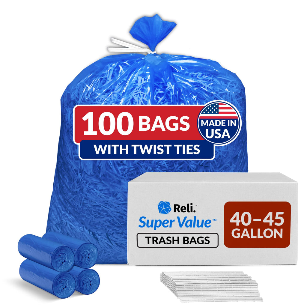 40-45 Gallon Heavy Duty Trash Bags V3707