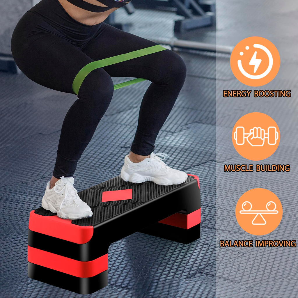 Adjustable Aerobic Stepper with Risers K251