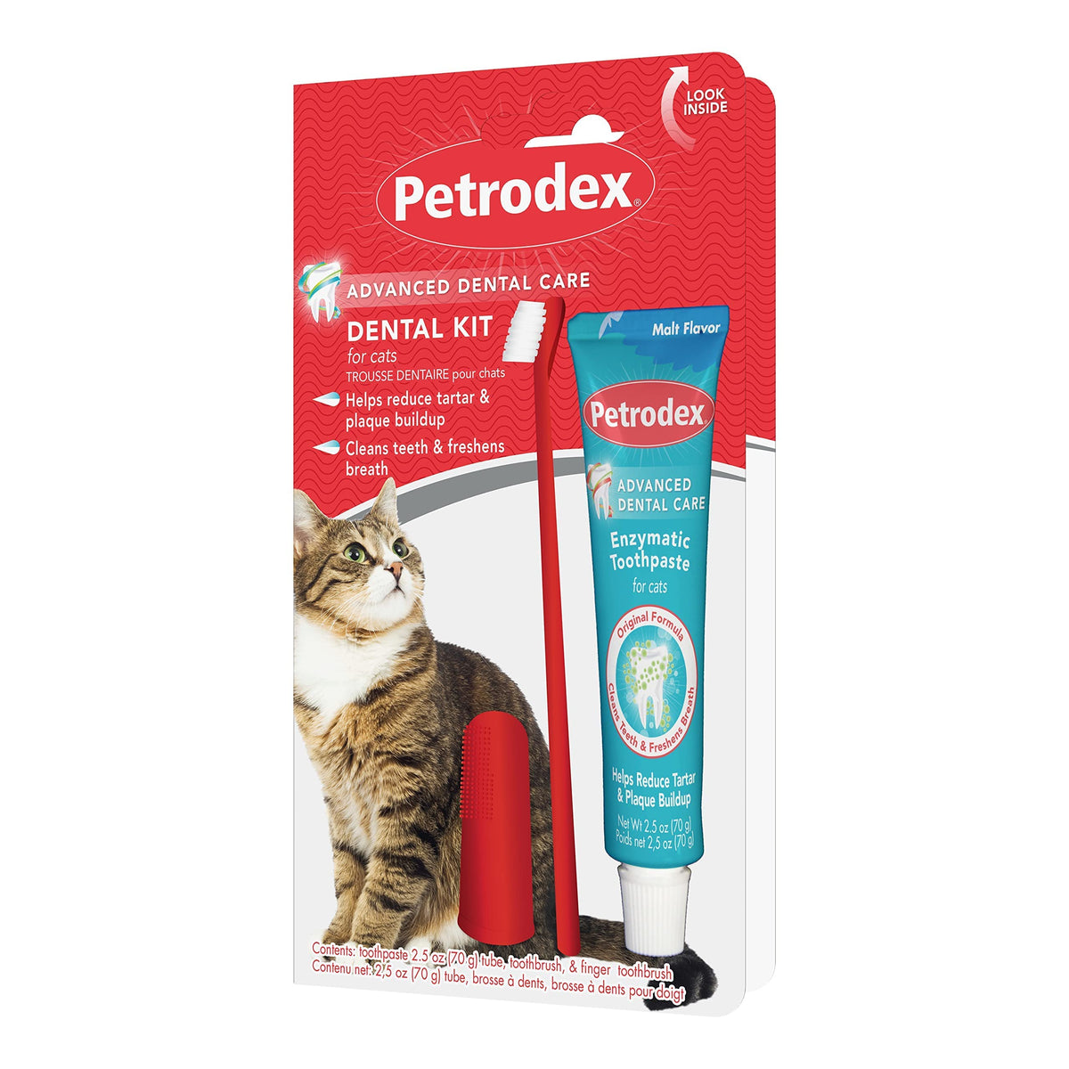 Cat Toothbrush and Toothpaste Kit Malt Flavor 2.5oz S668