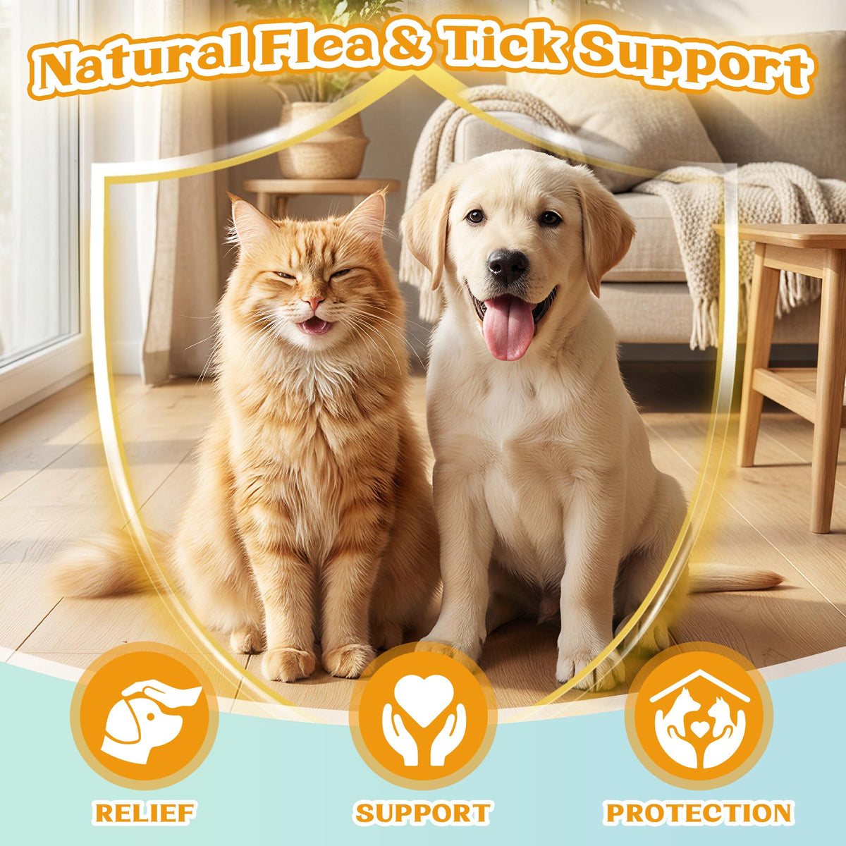 4-in-1 Natural Herbal Supplement Drops for Dogs & Cats J6857