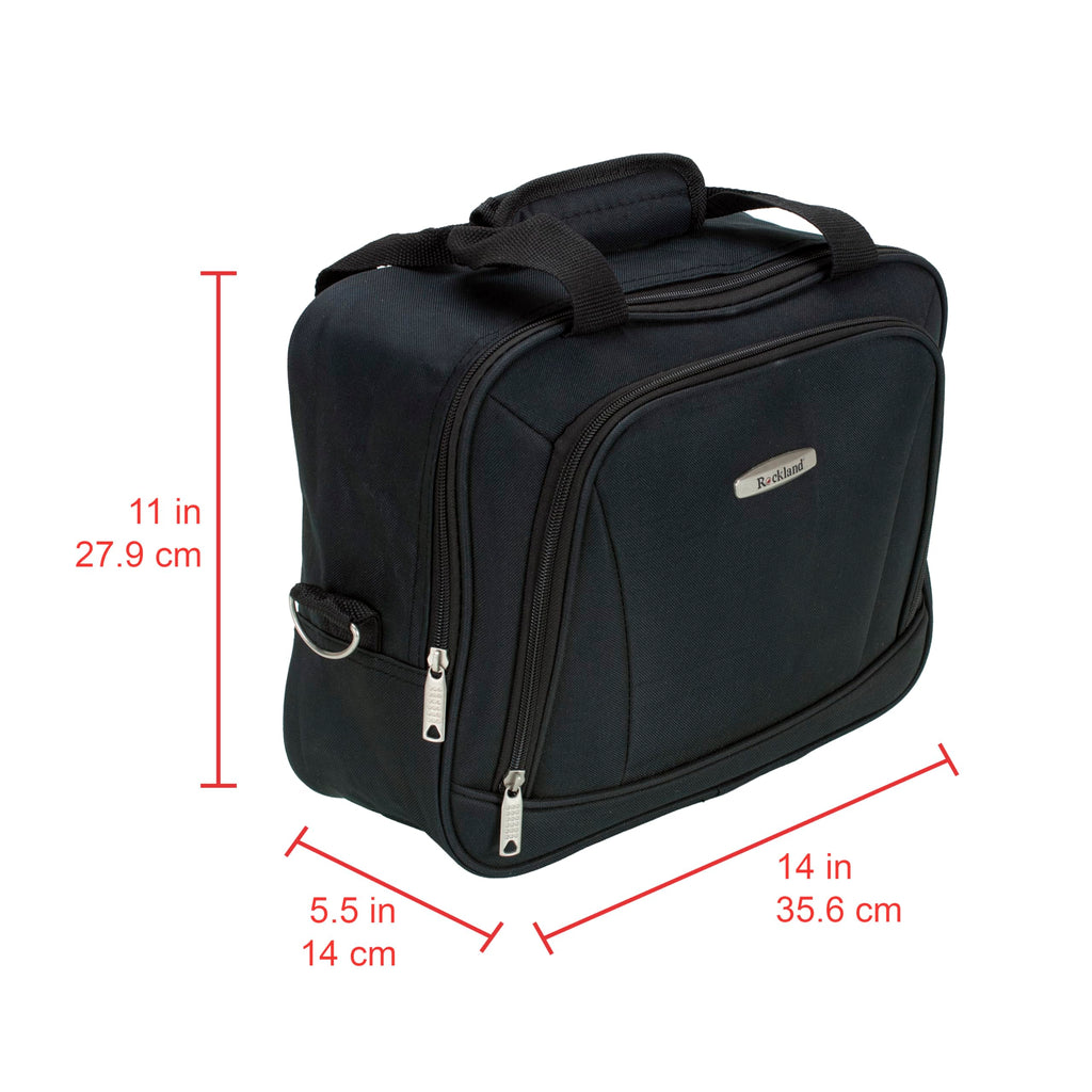 Expandable Softside Upright Luggage Set, Black, 2-Piece (14/19) M26889