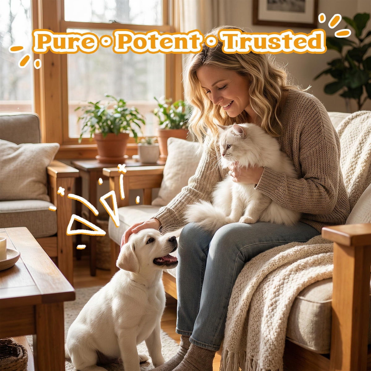4-in-1 Natural Herbal Supplement Drops for Dogs & Cats J6857