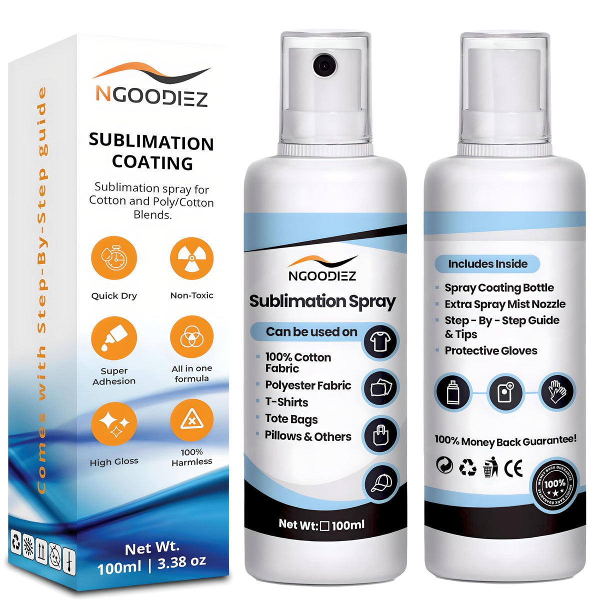 Sublimation Spray for Cotton T-Shirts & Polyester 100ml V2305