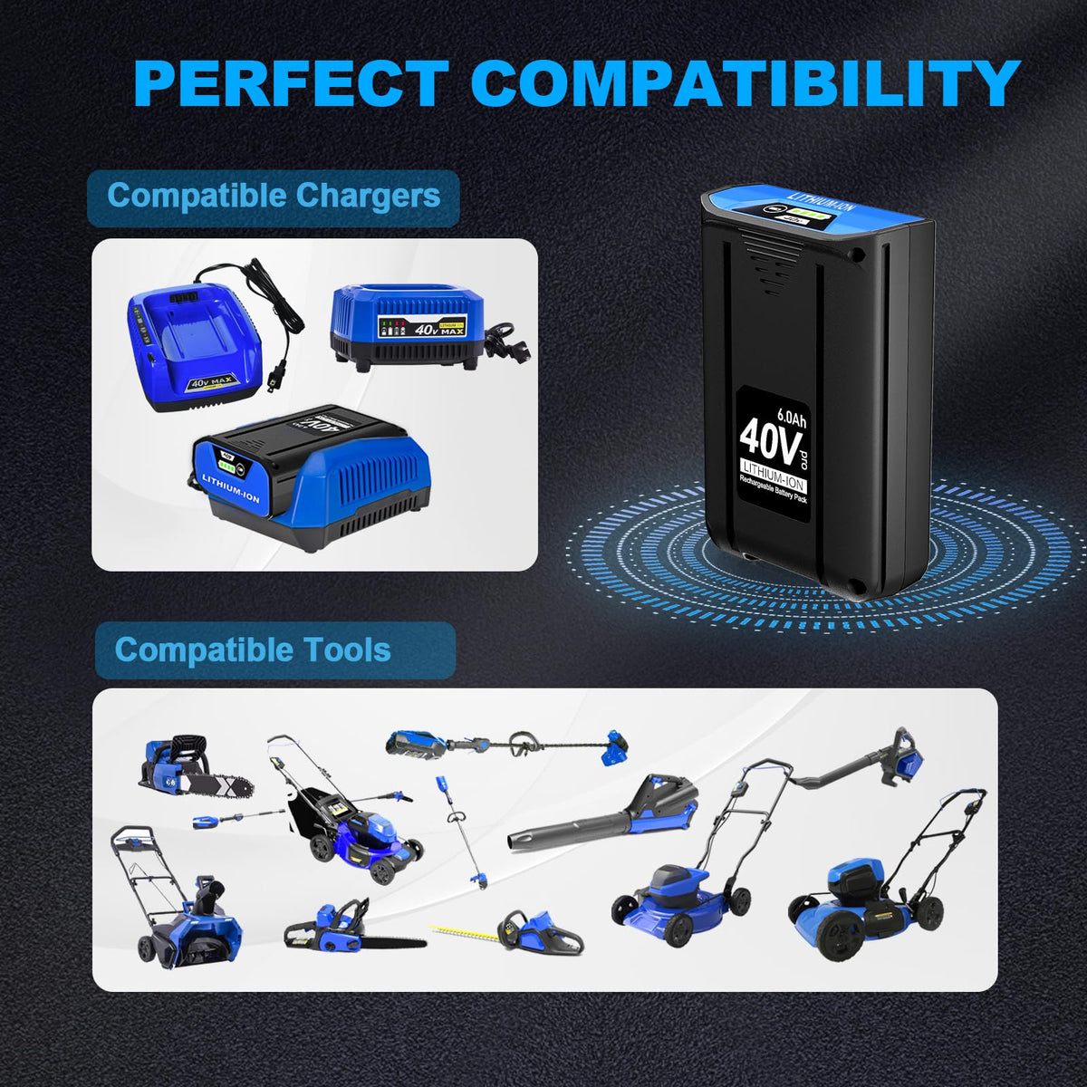 40V 6.0Ah Lithium-Ion Battery H131894