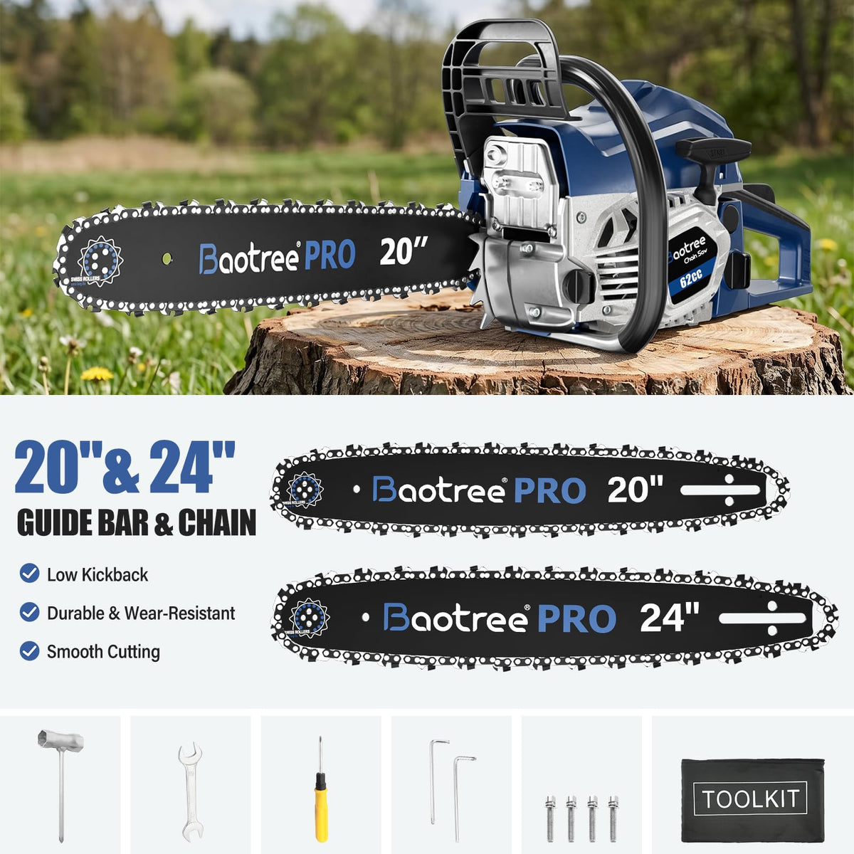 20 & 24 Inch Gas Chainsaw F337571