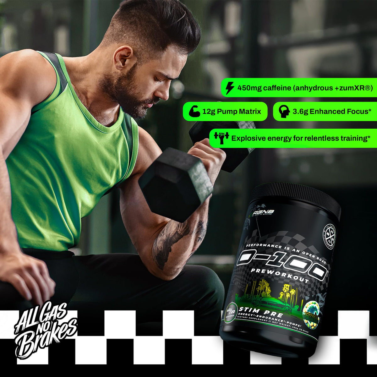 Citrus Tsunami Pre Workout Powder 40/20 Servings E775108
