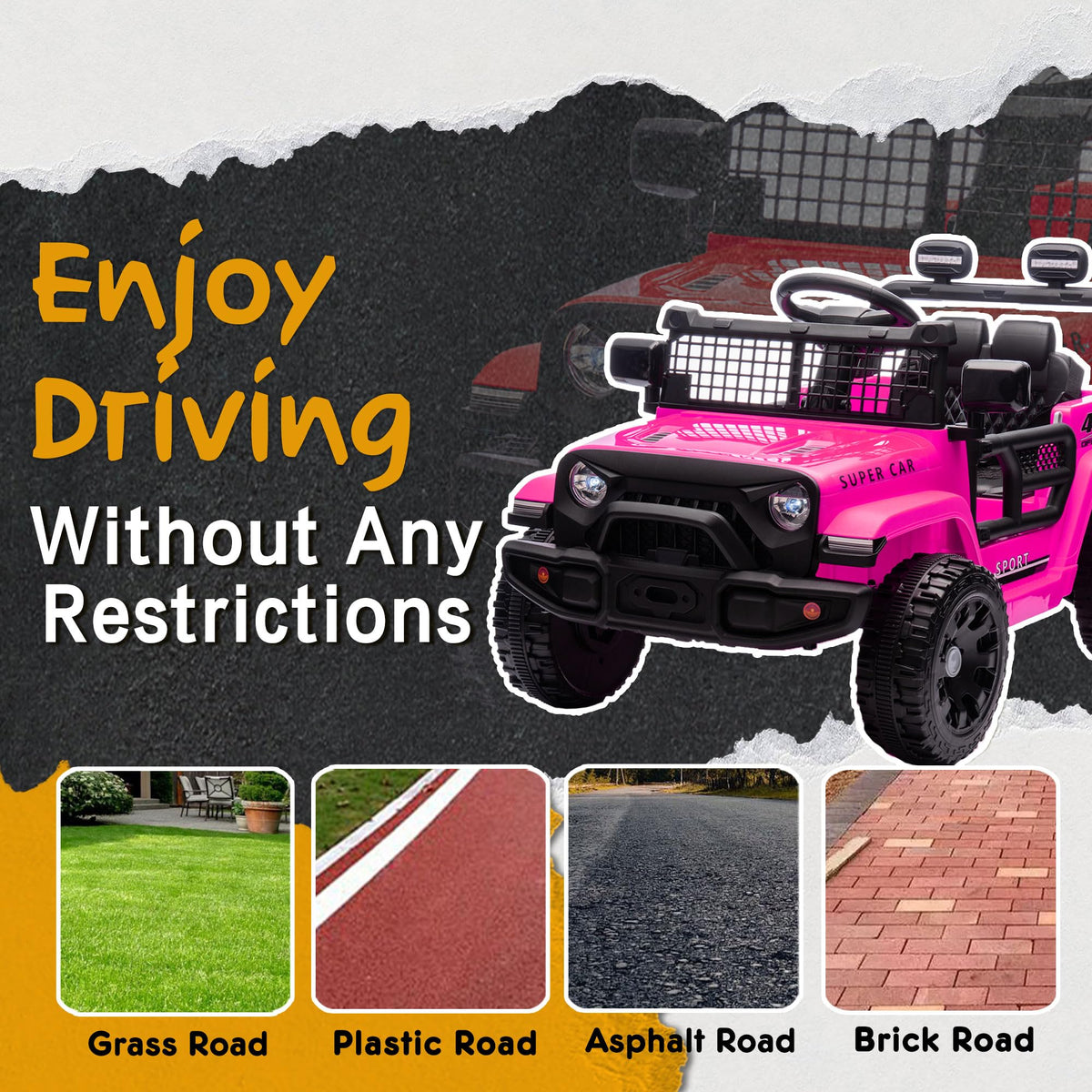 24V One Seat Ride On Toys with Remote Control L162034