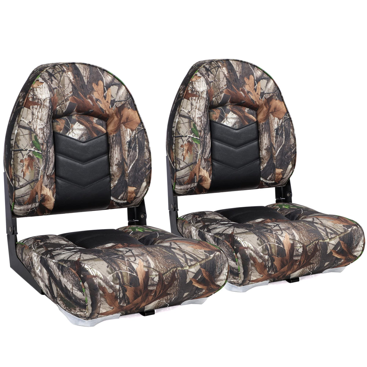 Camo/Black High Back Folding Boat Chair 2 Pack W5186