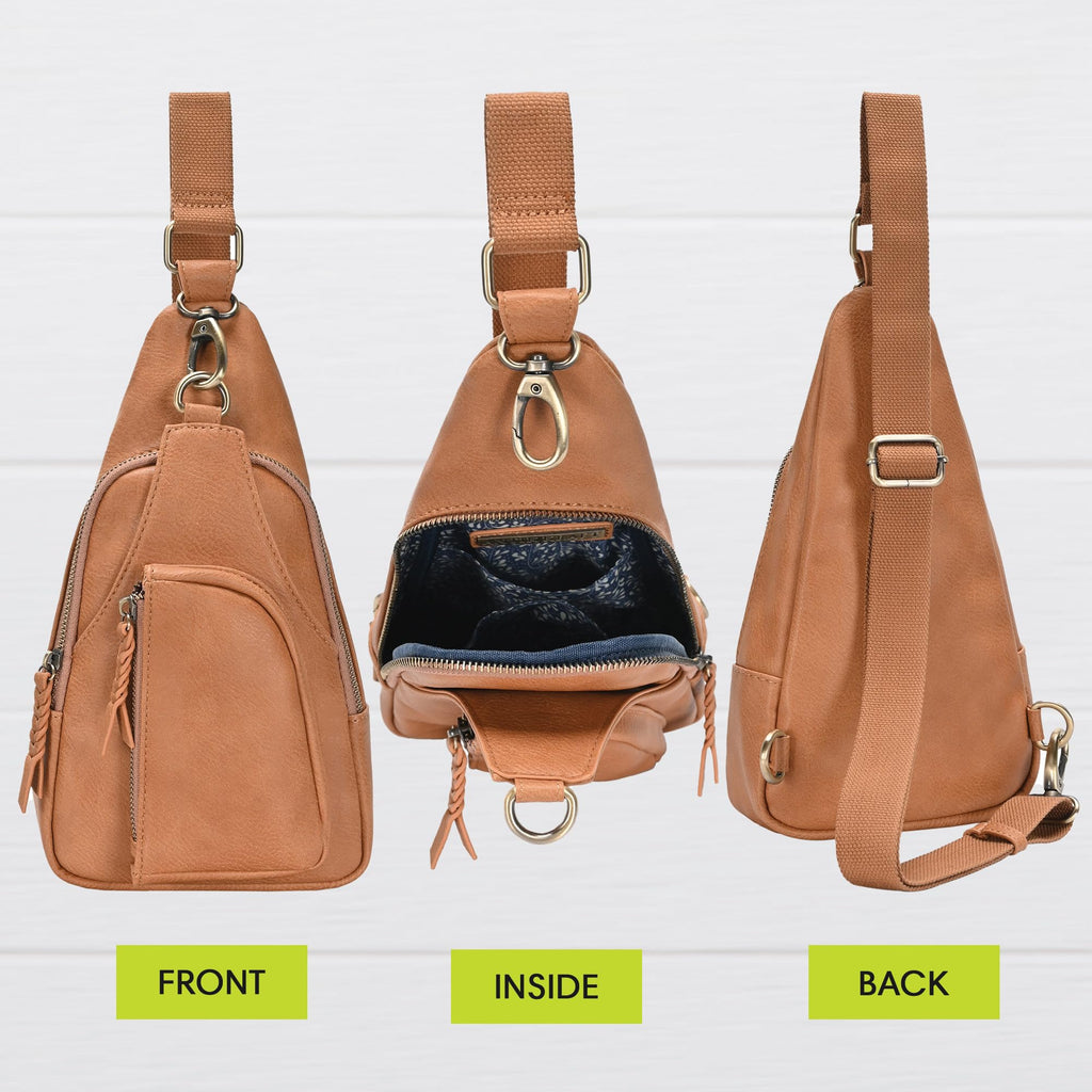 Vegan Leather Crossbody Bag F41493