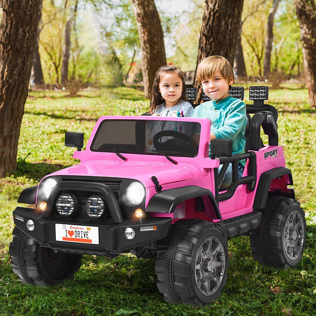 12V Battery Powered Ride on Truck with Remote Control, Pink L146