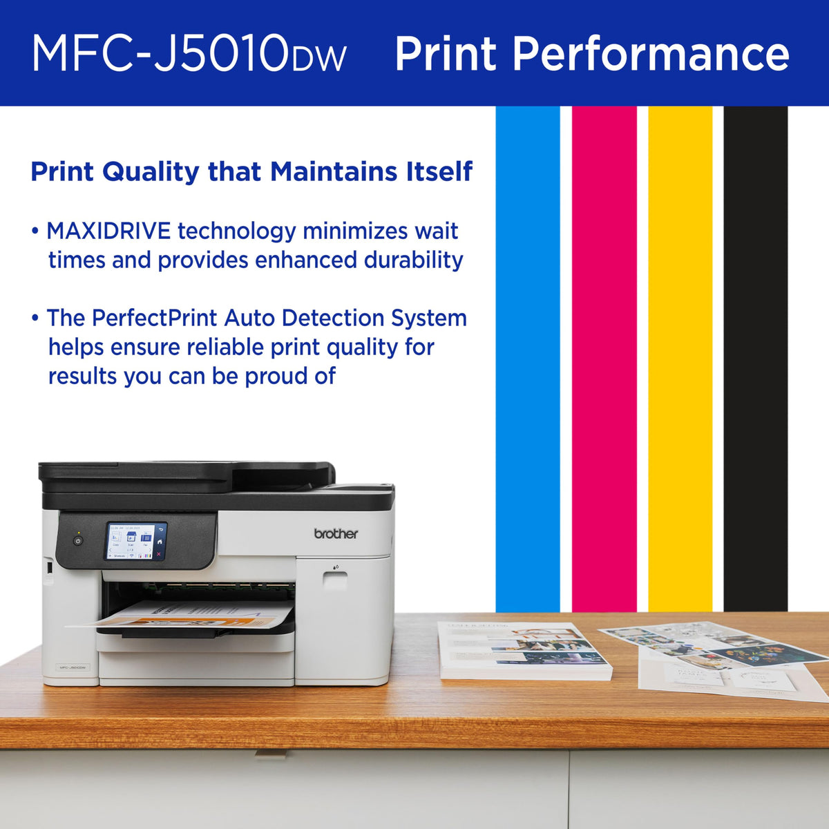 Wireless Color Inkjet All-in-One Printer with 2-Sided Copy & Scan D9381
