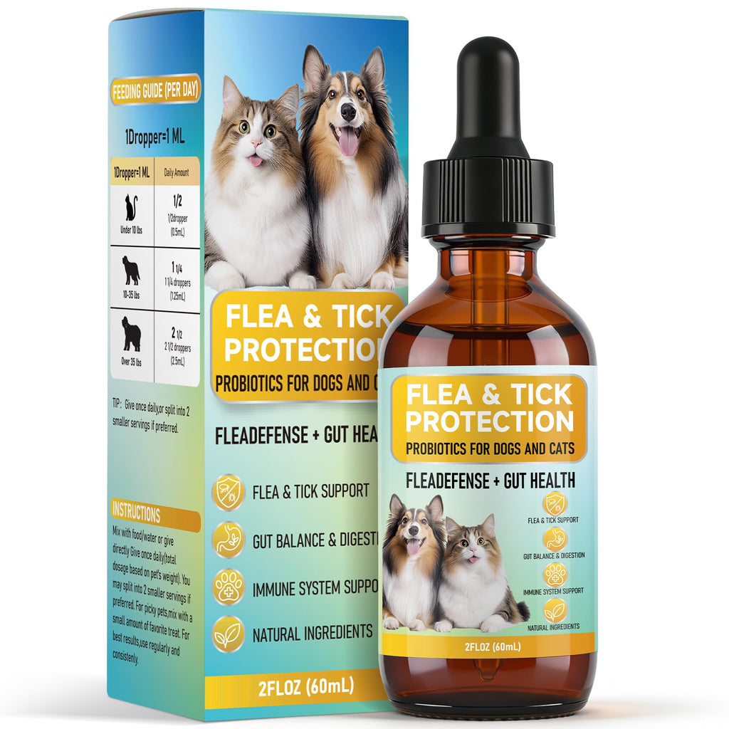 4-in-1 Natural Herbal Supplement Drops for Dogs & Cats J6857