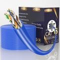 Cat6 Ethernet Cable 1000FT 23AWG Solid CCA Blue Q4474