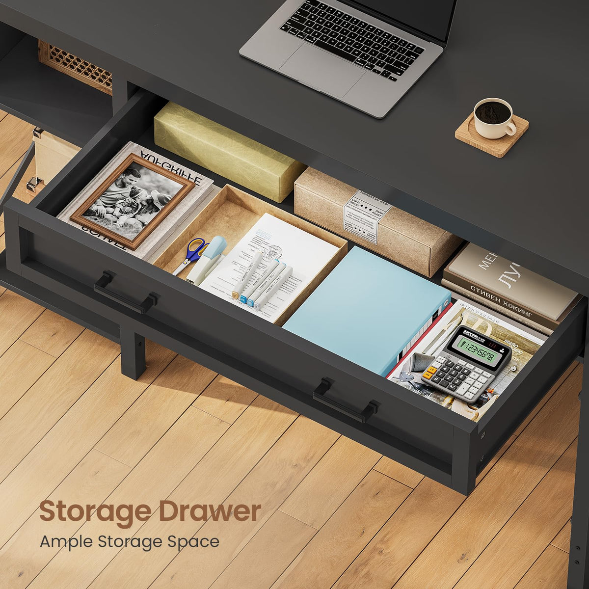 40" Farmhouse Small Desk with Drawers C453000