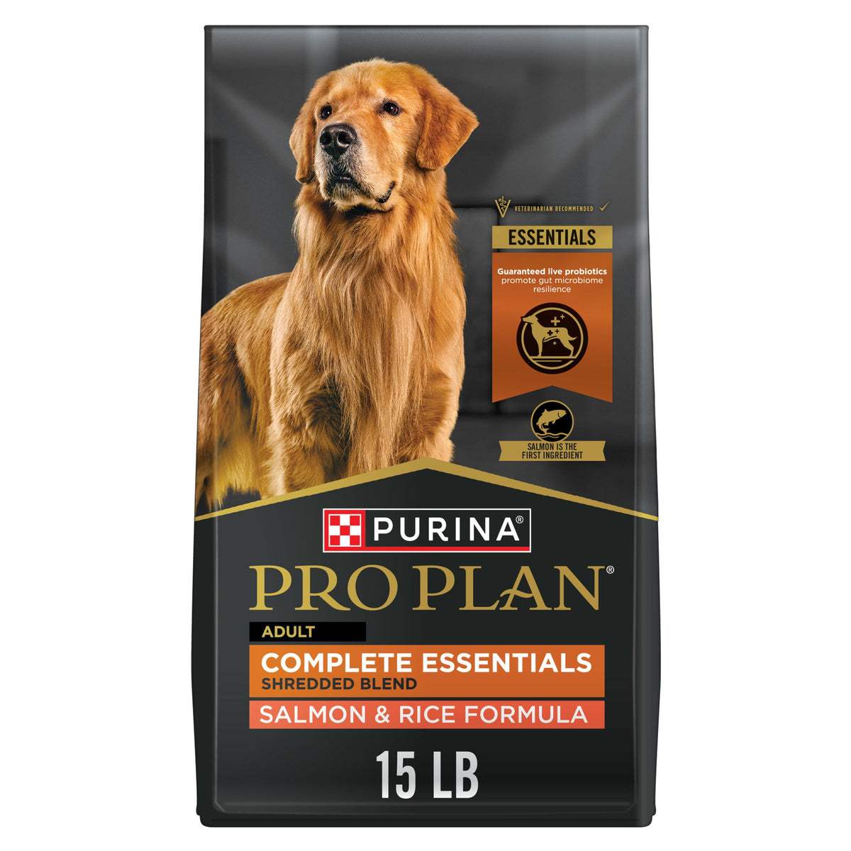 Salmon and Rice Dry Dog Food with Probiotics 15 lb T635