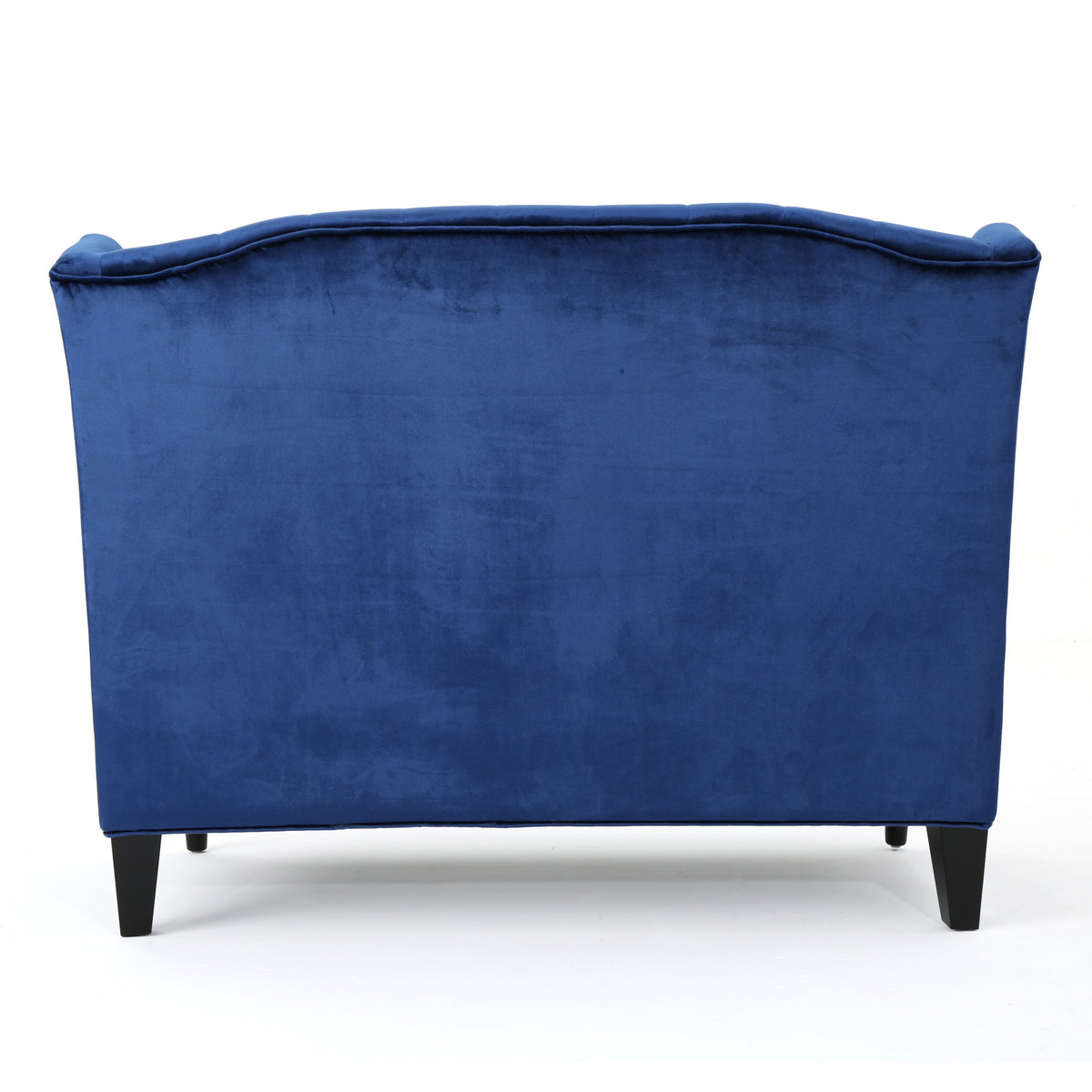 Navy Blue Velvet Tufted Loveseat G827437