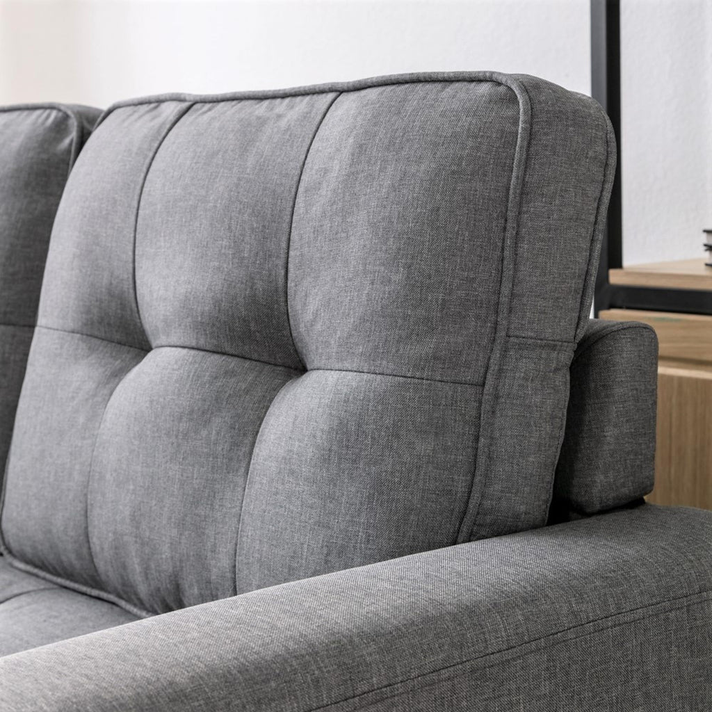 58 Inch Light Gray Upholstered Sleeper Sofa Bed Z901