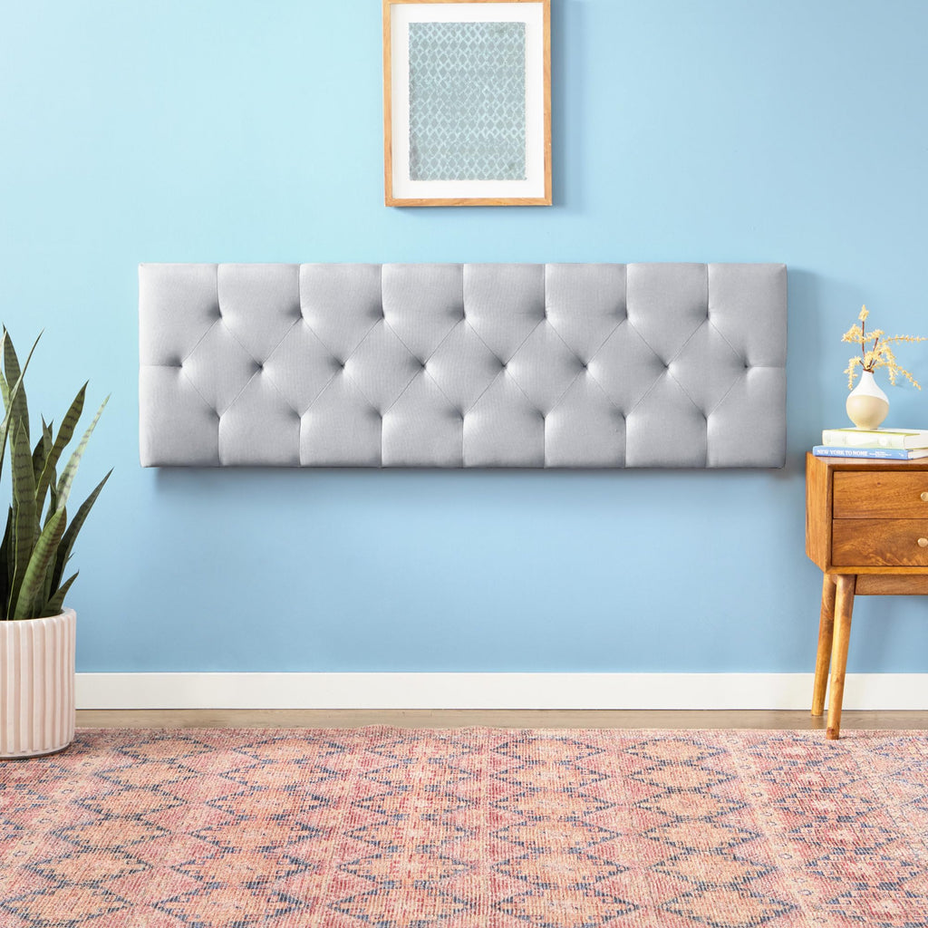 Stone Queen Size Upholstered Headboard Q461087