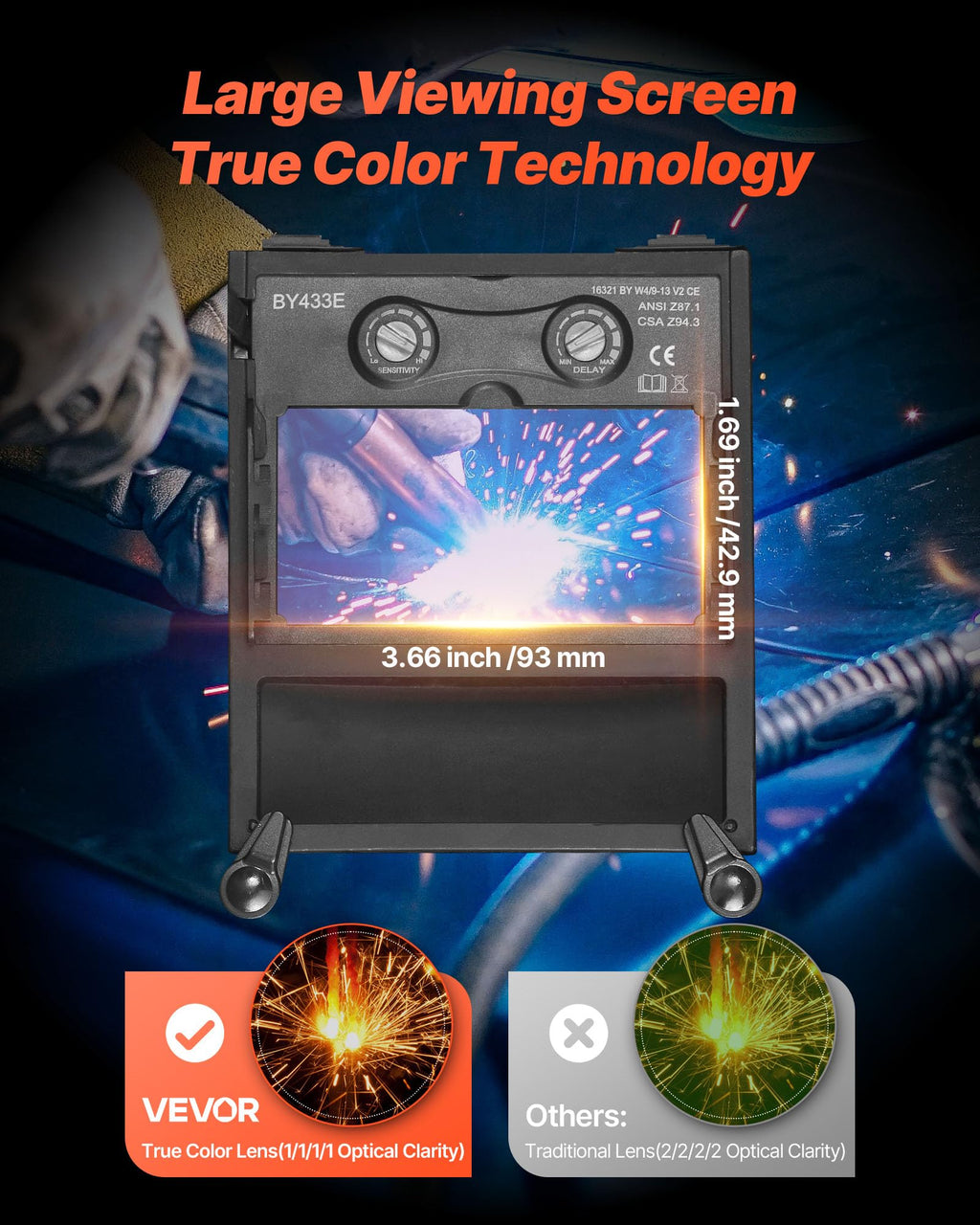 Auto Darkening True Color Welding Helmet I538473