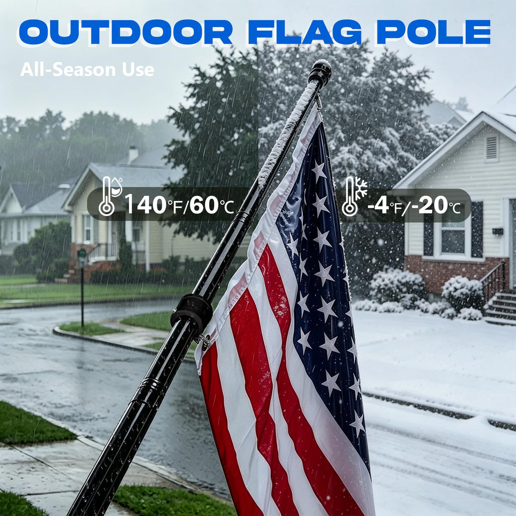 Stainless Steel Heavy Duty Flag Pole Kit W694