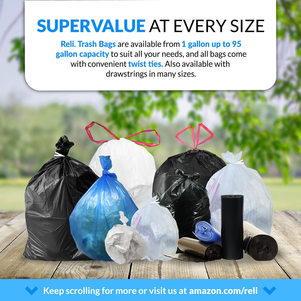 40-45 Gallon Heavy Duty Trash Bags V3707