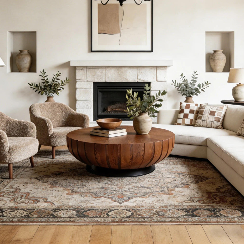 Mid-Century Round Coffee Table S524