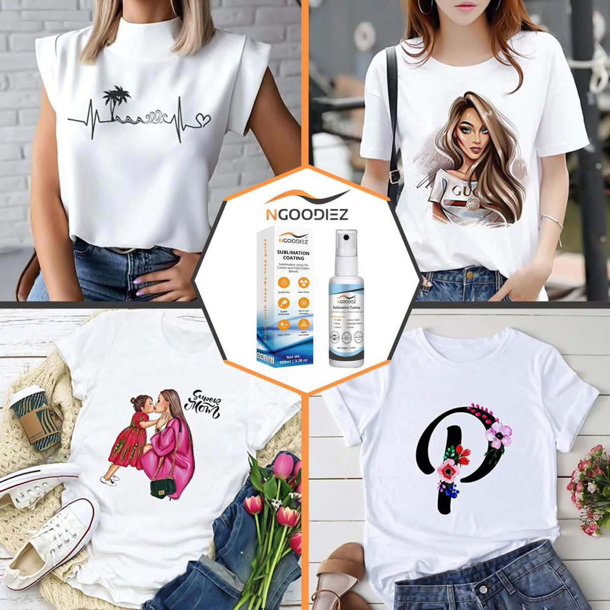 Sublimation Spray for Cotton T-Shirts & Polyester 100ml V2305