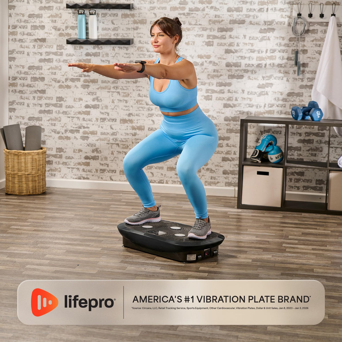 Vibration Plate Exercise Machine with 7 Training Modes I575729