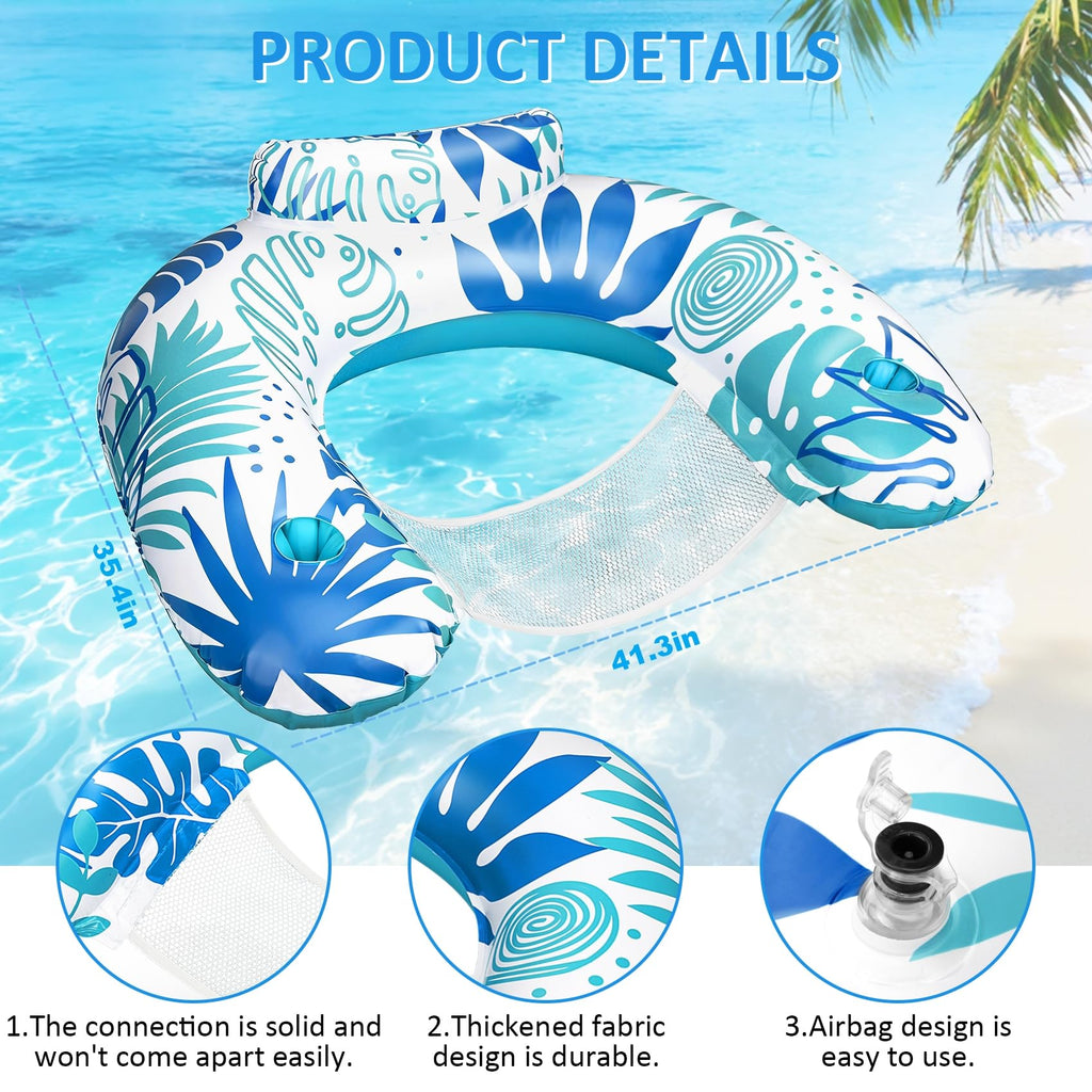 Inflatable Pool Float Chair 3 Pack W2580