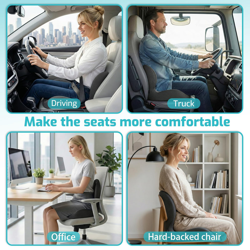 Ergonomic Seat Cushion & Lumbar Support Pillow J40330