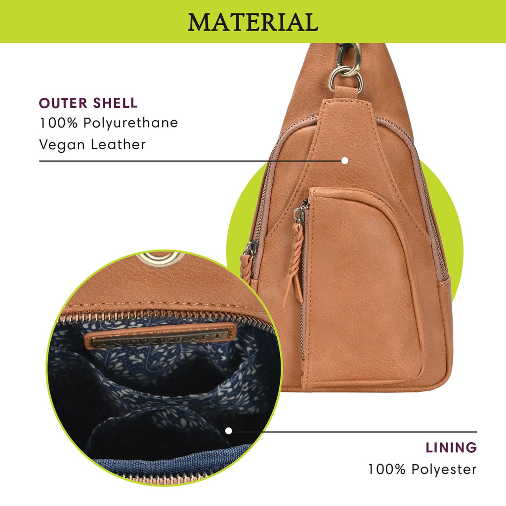 Vegan Leather Crossbody Bag F41493