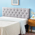 Stone Queen Size Upholstered Headboard Q461087