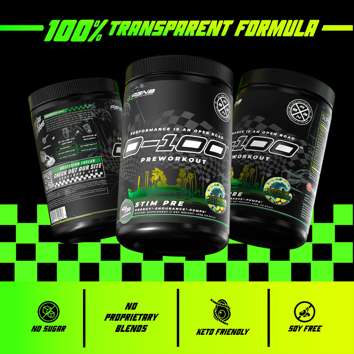 Citrus Tsunami Pre Workout Powder 40/20 Servings E775108