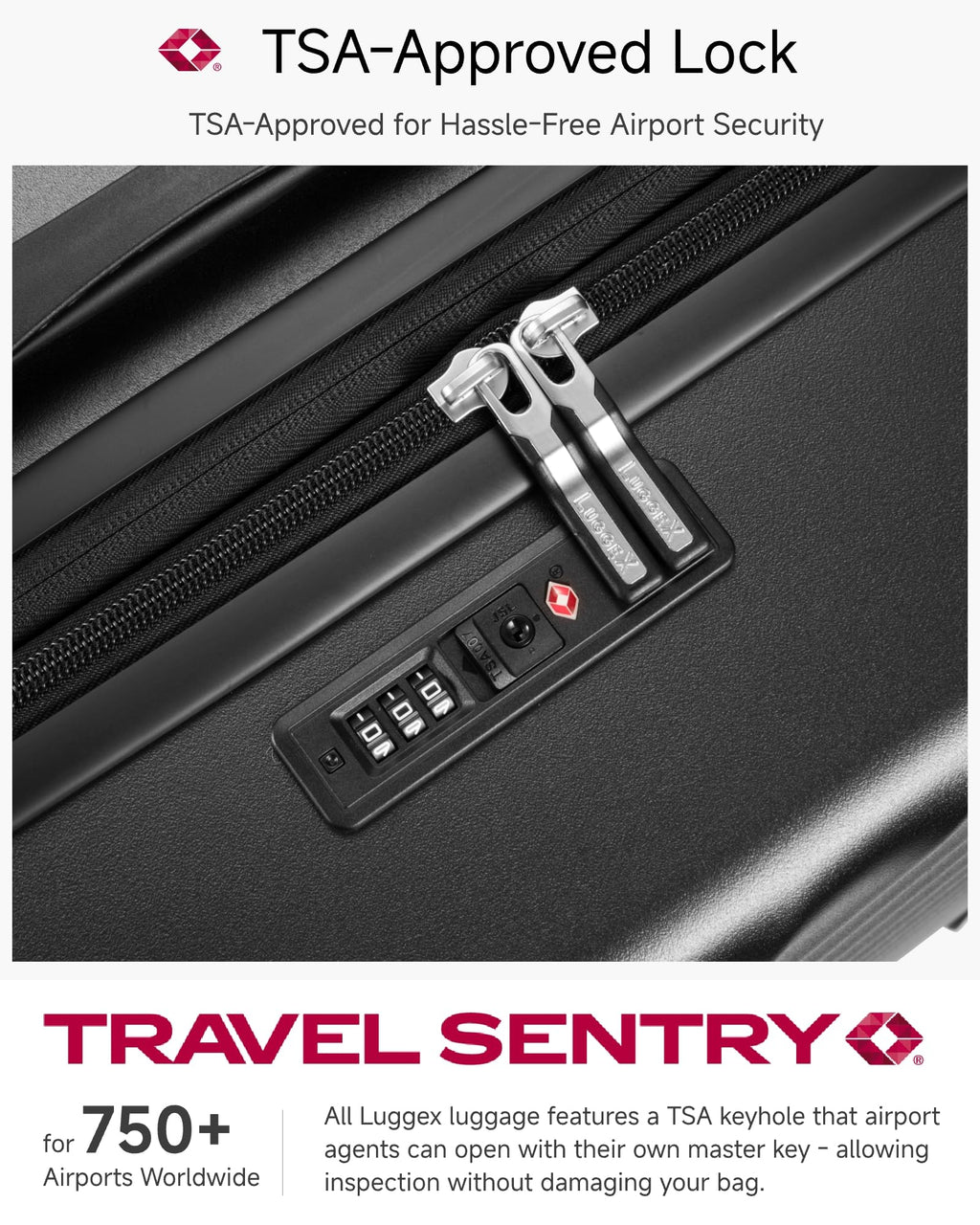 20 Inch Carry On Luggage 22x14x9 Charcoal Metallic H206769