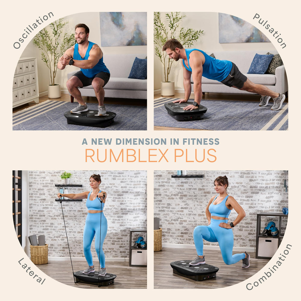 Vibration Plate Exercise Machine with 7 Training Modes I575729