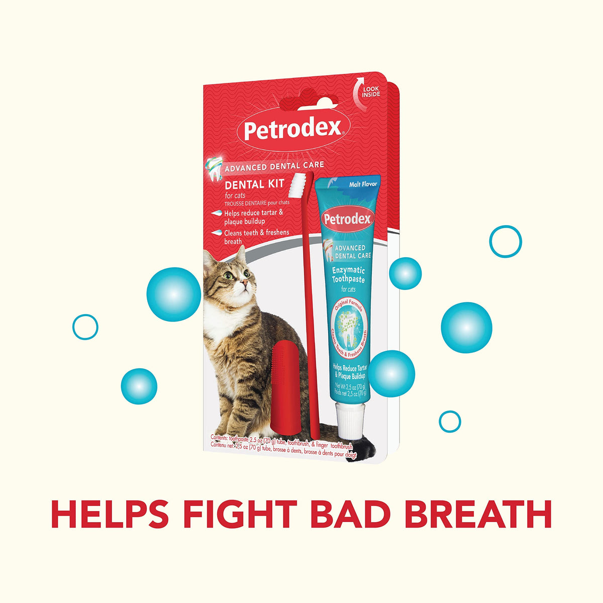 Cat Toothbrush and Toothpaste Kit Malt Flavor 2.5oz S668