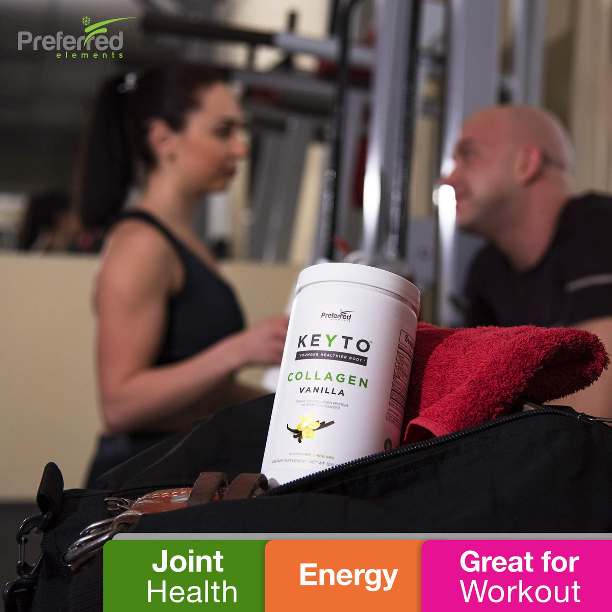 Keto Collagen Protein with MCT Oil Powder Vanilla E18549