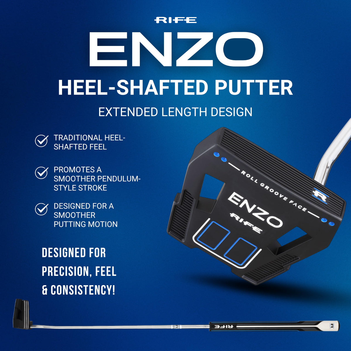 Extra Long 38 Inches Putter with Headcover F591576