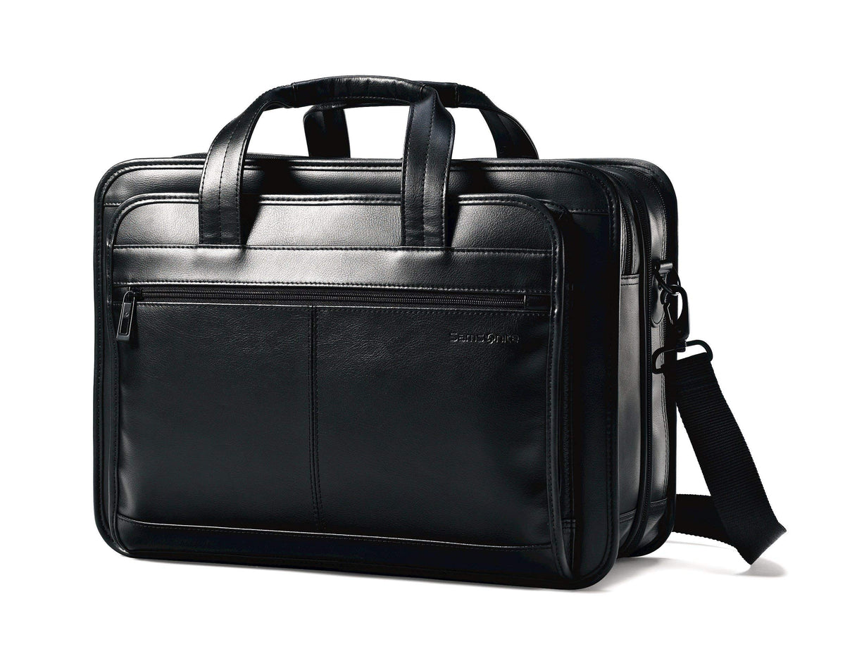Leather Expandable Briefcase Y4813