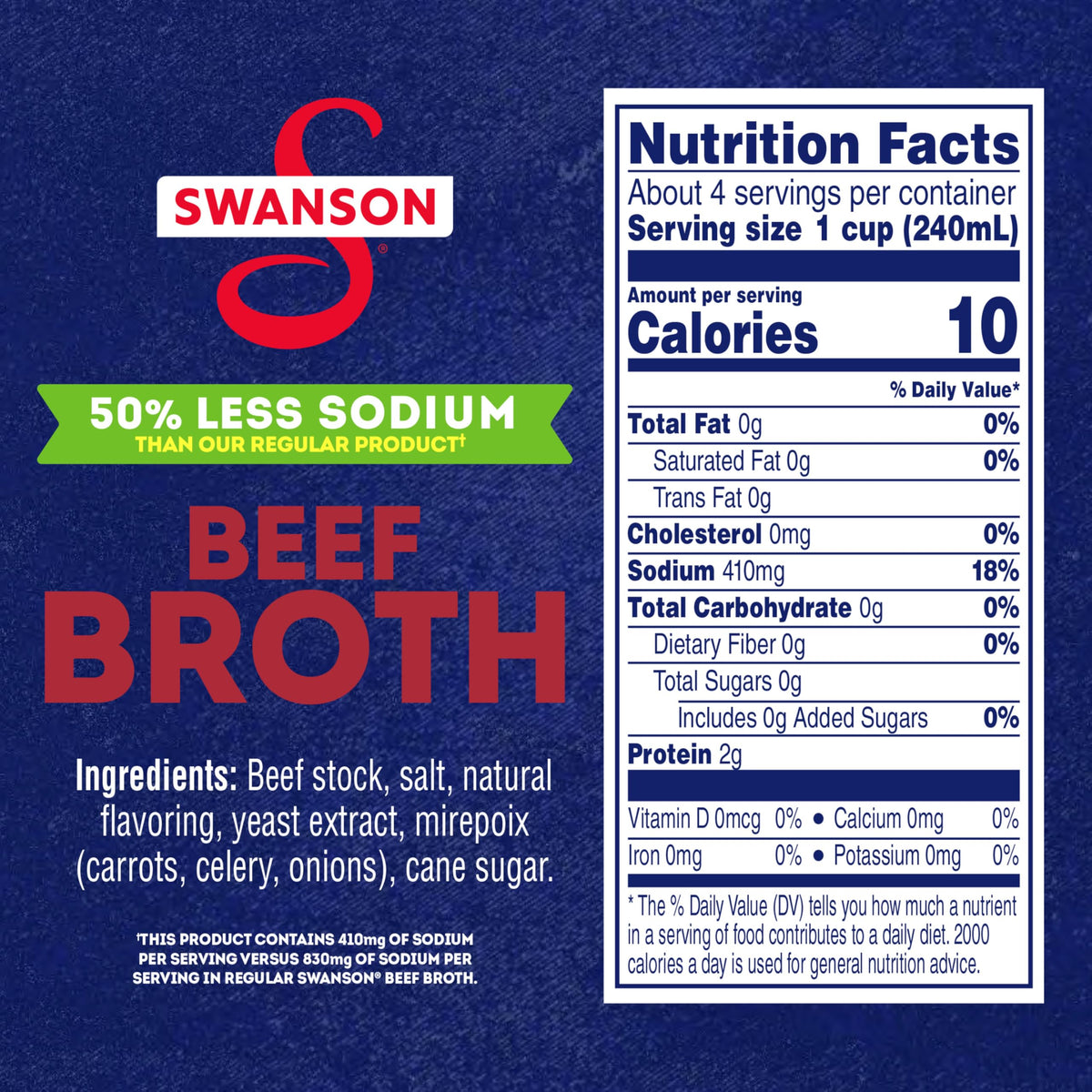 Lower Sodium Beef Broth 32 oz E80926
