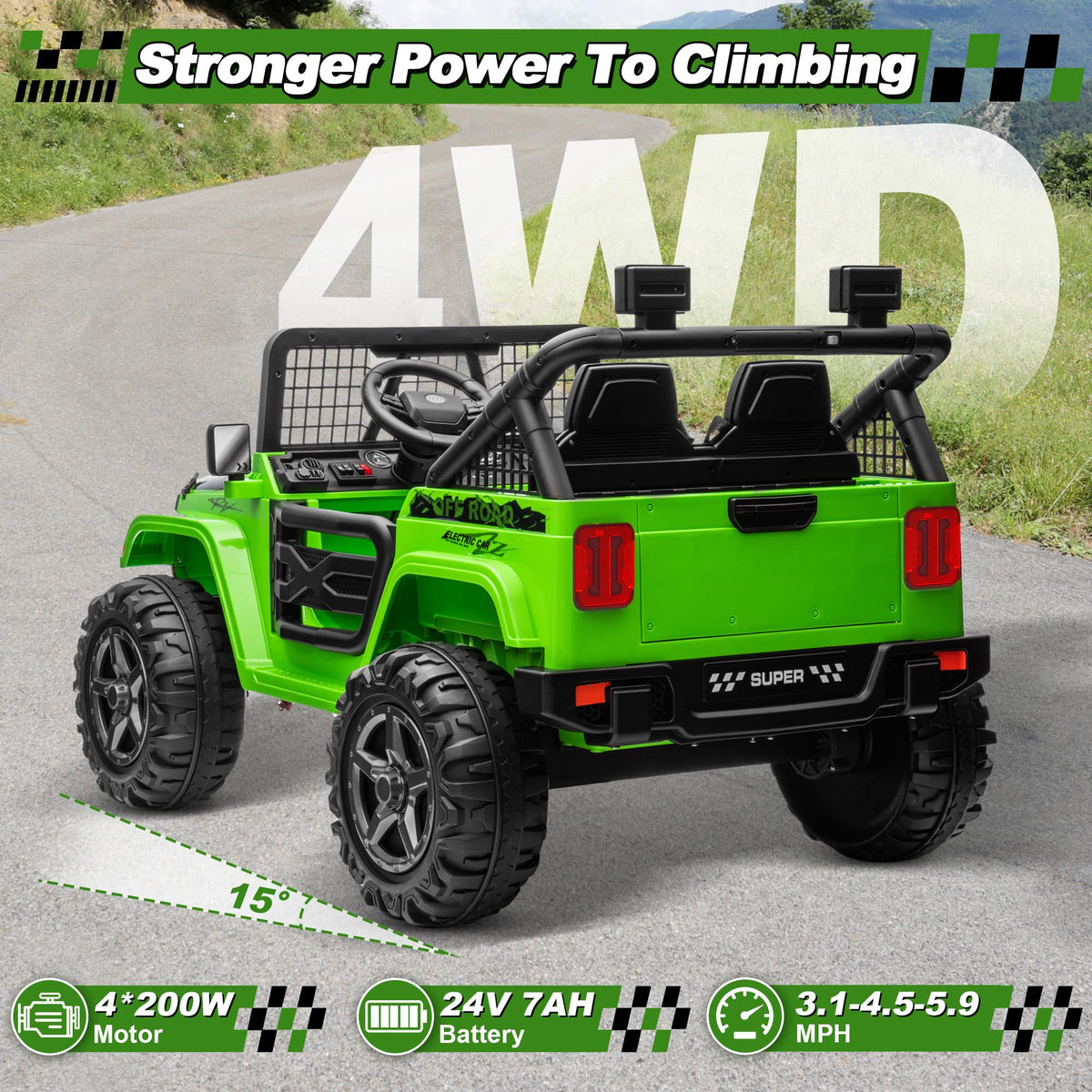 24V Ride on Car with Remote Control G346