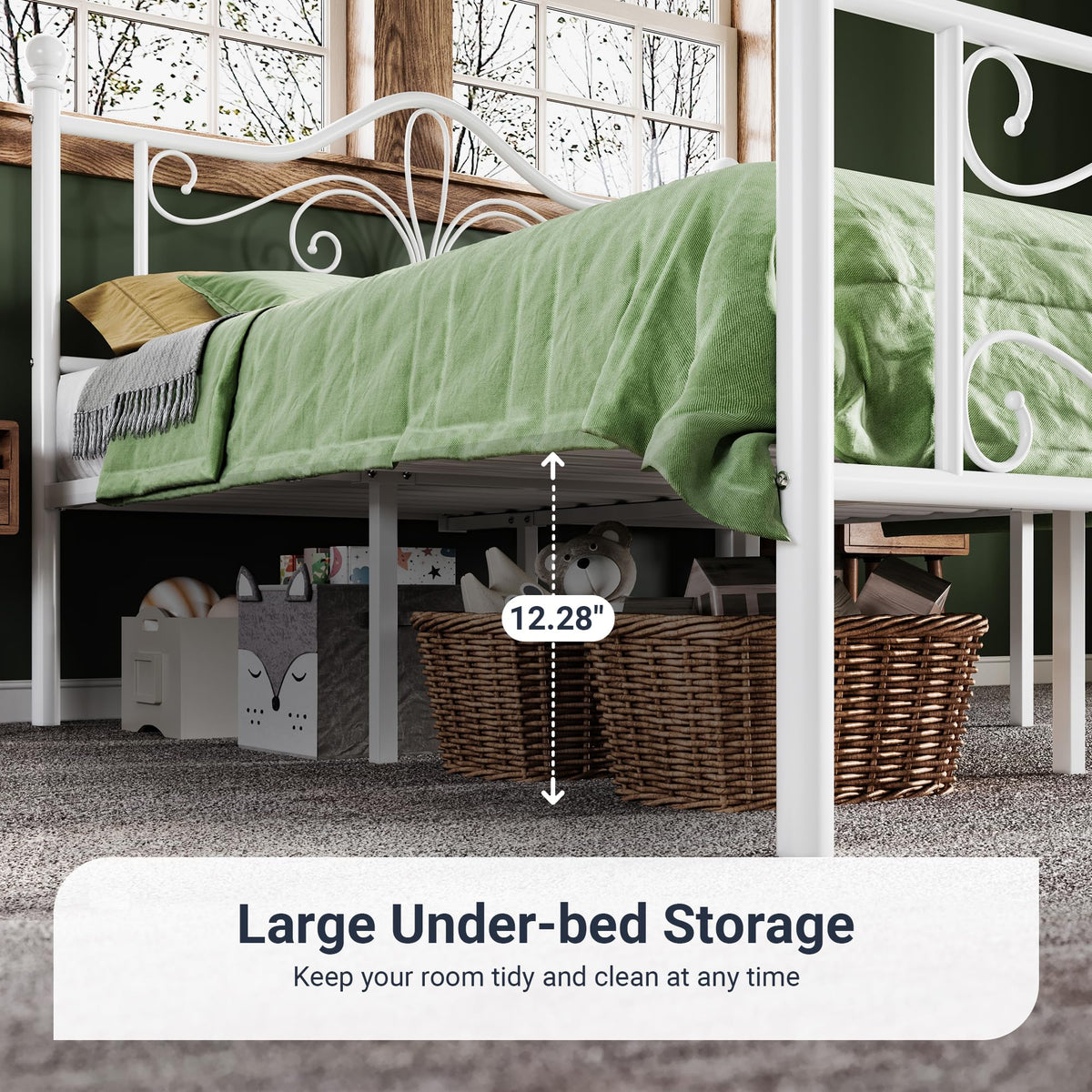 Metal Twin Platform Bed Frame R9025
