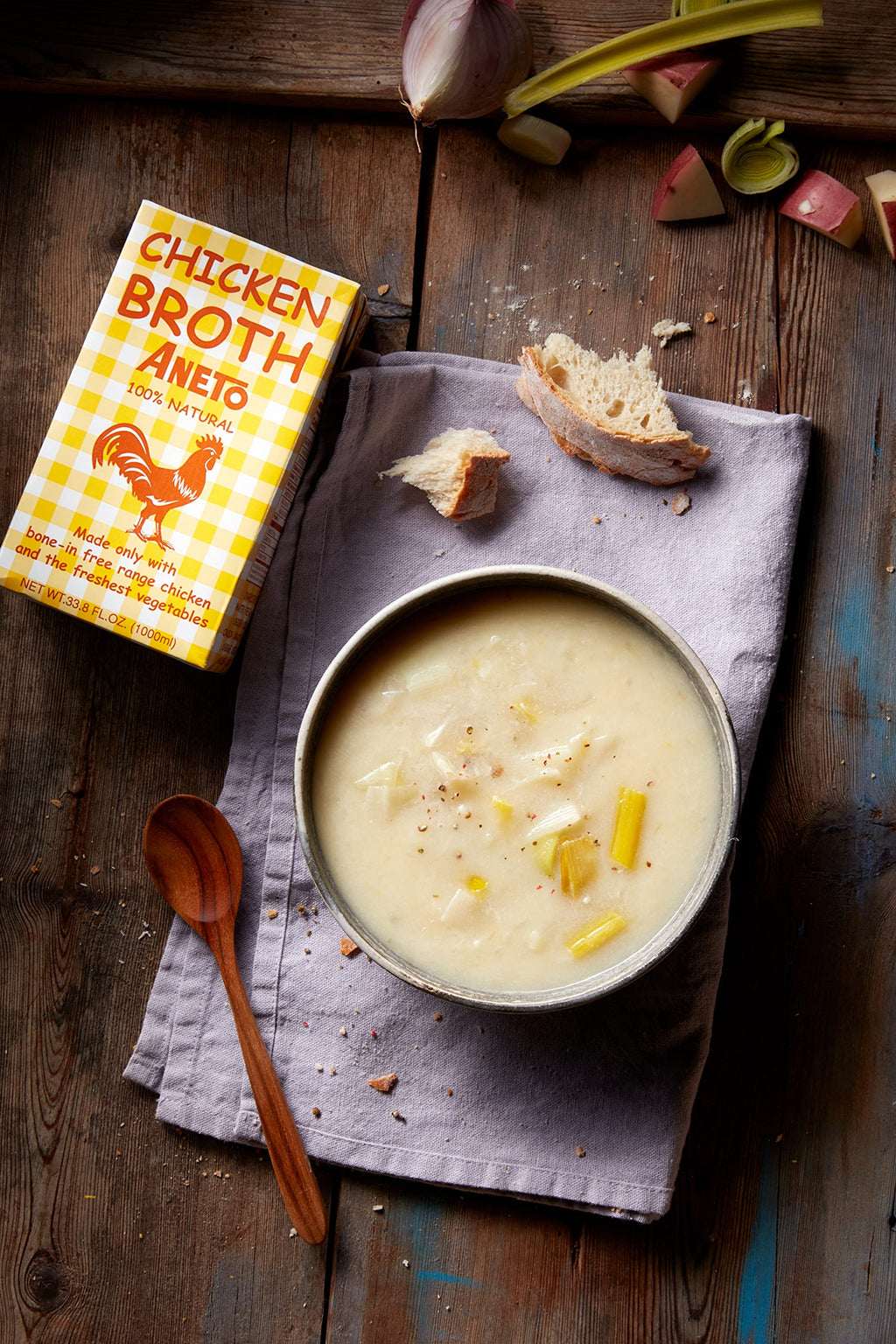 100% Natural Chicken Broth 33.83 Ounce Y411842