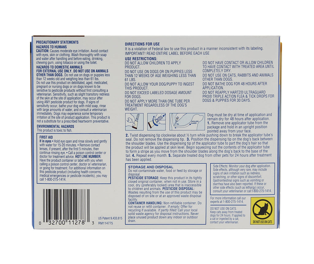 Flea & Tick Topical Dogs & Puppies Treatment, 6 Months, 61-150 lbs Q883